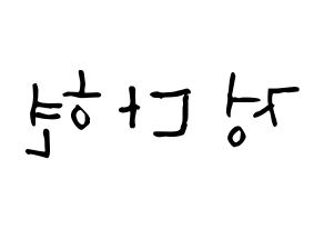 KPOP RCPC(로켓펀치、ロケットパンチ) 다현 (チョン・ダヒョン, ダヒョン) 無料サイン会用、イベント会用応援ボード型紙 左右反転