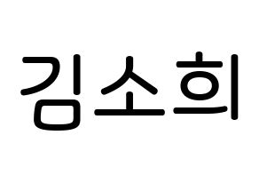 KPOP RCPC(로켓펀치、ロケットパンチ) 소희 (キム・ソヒ, ソヒ) 無料サイン会用、イベント会用応援ボード型紙 通常