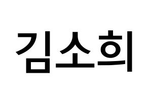 KPOP RCPC(로켓펀치、ロケットパンチ) 소희 (キム・ソヒ, ソヒ) 無料サイン会用、イベント会用応援ボード型紙 通常