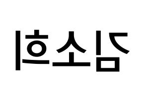 KPOP RCPC(로켓펀치、ロケットパンチ) 소희 (キム・ソヒ, ソヒ) 無料サイン会用、イベント会用応援ボード型紙 左右反転