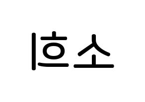 KPOP RCPC(로켓펀치、ロケットパンチ) 소희 (キム・ソヒ, ソヒ) 無料サイン会用、イベント会用応援ボード型紙 左右反転