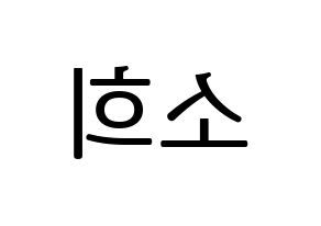 KPOP RCPC(로켓펀치、ロケットパンチ) 소희 (ソヒ) プリント用応援ボード型紙、うちわ型紙　韓国語/ハングル文字型紙 左右反転