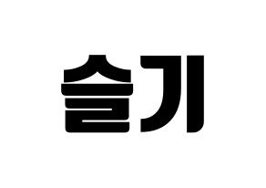 KPOP Red Velvet(레드벨벳、レッド・ベルベット) 슬기 (スルギ) コンサート用　応援ボード・うちわ　韓国語/ハングル文字型紙 通常