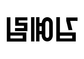 KPOP Red Velvet(레드벨벳、レッド・ベルベット) 예리 (イェリ) 名前 応援ボード 作り方 左右反転