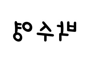 KPOP Red Velvet(레드벨벳、レッド・ベルベット) 조이 (ジョイ) 名前 応援ボード 作り方 左右反転