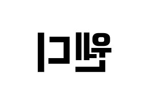 KPOP Red Velvet(레드벨벳、レッド・ベルベット) 웬디 (ウェンディ) k-pop アイドル名前 ファンサボード 型紙 左右反転