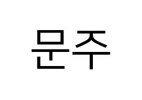 KPOP S.I.S(에스아이에스、エスアイエス) 가을 (ガウル) プリント用応援ボード型紙、うちわ型紙　韓国語/ハングル文字型紙 通常