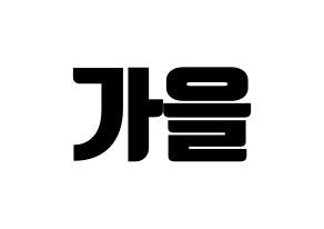 KPOP S.I.S(에스아이에스、エスアイエス) 가을 (ガウル) コンサート用　応援ボード・うちわ　韓国語/ハングル文字型紙 通常