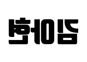 KPOP S.I.S(에스아이에스、エスアイエス) 달 (ダル) コンサート用　応援ボード・うちわ　韓国語/ハングル文字型紙 左右反転