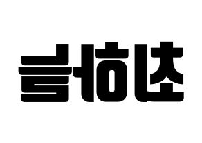 KPOP SATURDAY(새러데이、サタデー) 하늘 (ハヌル) コンサート用　応援ボード・うちわ　韓国語/ハングル文字型紙 左右反転