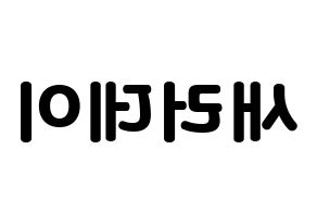 無料 KPOP歌手 SATURDAY(새러데이、サタデー) ハングル応援ボード型紙、応援グッズ制作 左右反転