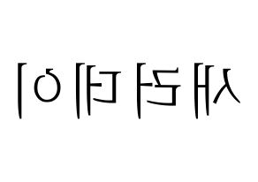 無料 KPOP歌手 SATURDAY(새러데이、サタデー) ハングル応援ボード型紙、応援グッズ制作 左右反転