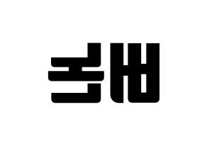 KPOP SEVENTEEN(세븐틴、セブンティーン) 버논 (バーノン) コンサート用　応援ボード・うちわ　韓国語/ハングル文字型紙 左右反転