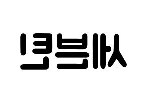 KPOP歌手 SEVENTEEN(세븐틴、セブンティーン) 応援ボード型紙、うちわ型紙　韓国語/ハングル文字 左右反転