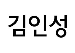 KPOP SF9(에스에프나인、エスエフナイン) 인성 (キム・インソン, インソン) 無料サイン会用、イベント会用応援ボード型紙 通常