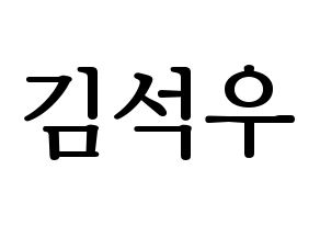 KPOP SF9(에스에프나인、エスエフナイン) 로운 (ロウン) プリント用応援ボード型紙、うちわ型紙　韓国語/ハングル文字型紙 通常