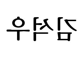 KPOP SF9(에스에프나인、エスエフナイン) 로운 (ロウン) プリント用応援ボード型紙、うちわ型紙　韓国語/ハングル文字型紙 左右反転