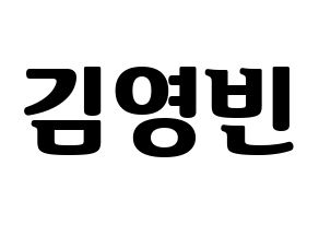 KPOP SF9(에스에프나인、エスエフナイン) 영빈 (ヨンビン) コンサート用　応援ボード・うちわ　韓国語/ハングル文字型紙 通常