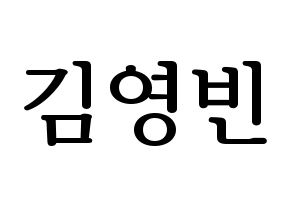 KPOP SF9(에스에프나인、エスエフナイン) 영빈 (ヨンビン) プリント用応援ボード型紙、うちわ型紙　韓国語/ハングル文字型紙 通常