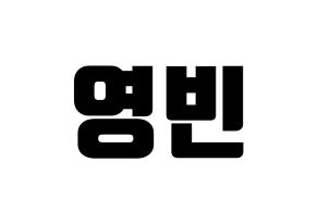 KPOP SF9(에스에프나인、エスエフナイン) 영빈 (ヨンビン) コンサート用　応援ボード・うちわ　韓国語/ハングル文字型紙 通常