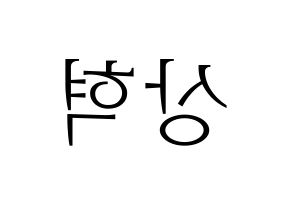 KPOP SF9(에스에프나인、エスエフナイン) 다원 (ダウォン) 応援ボード・うちわ　韓国語/ハングル文字型紙 左右反転