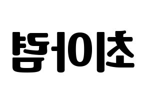 KPOP SHA SHA(샤샤、シャシャ) 아렴 (アリョム) コンサート用　応援ボード・うちわ　韓国語/ハングル文字型紙 左右反転