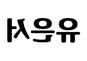 KPOP SHA SHA(샤샤、シャシャ) 서연 (ソヨン) コンサート用　応援ボード・うちわ　韓国語/ハングル文字型紙 左右反転