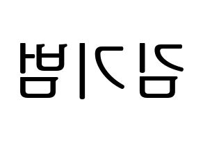 KPOP SHINee(샤이니、シャイニー) 키 (キー) プリント用応援ボード型紙、うちわ型紙　韓国語/ハングル文字型紙 左右反転
