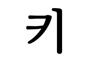 KPOP SHINee(샤이니、シャイニー) 키 (キー) プリント用応援ボード型紙、うちわ型紙　韓国語/ハングル文字型紙 通常