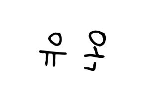 KPOP SHINee(샤이니、シャイニー) 온유 (オンユ) k-pop 応援ボード メッセージ 型紙 左右反転