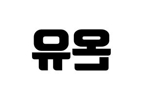 KPOP SHINee(샤이니、シャイニー) 온유 (オンユ) コンサート用　応援ボード・うちわ　韓国語/ハングル文字型紙 左右反転