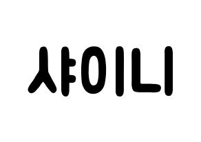 KPOP歌手 SHINee(샤이니、シャイニー) 応援ボード型紙、うちわ型紙　韓国語/ハングル文字 通常