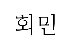 KPOP South Club(사우스클럽、サウスクラブ) 정회민 (チョン・フェミン) 応援ボード・うちわ　韓国語/ハングル文字型紙 通常