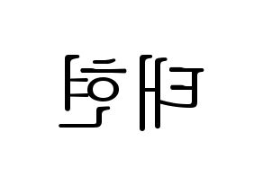 KPOP South Club(사우스클럽、サウスクラブ) 남태현 (ナム・テヒョン) 応援ボード・うちわ　韓国語/ハングル文字型紙 左右反転