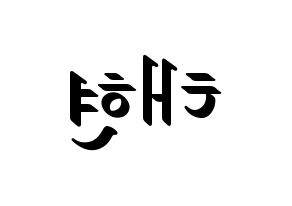 KPOP South Club(사우스클럽、サウスクラブ) 남태현 (ナム・テヒョン) 応援ボード ハングル 型紙  左右反転