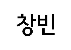 KPOP Stray Kids(스트레이 키즈、ストレイキッズ) 창빈 (ソ・チャンビン, チャンビン) 無料サイン会用、イベント会用応援ボード型紙 通常