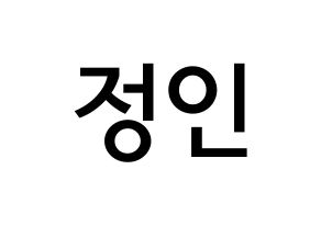 KPOP Stray Kids(스트레이 키즈、ストレイキッズ) 아이엔 (ヤン・ジョンイン, アイエヌ) 無料サイン会用、イベント会用応援ボード型紙 通常