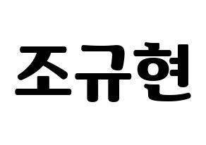 KPOP Super Junior-M(슈퍼주니어-M、スーパージュニア-M) 규현 (キュヒョン) コンサート用　応援ボード・うちわ　韓国語/ハングル文字型紙 通常