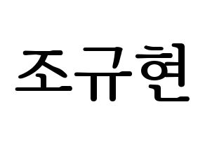 KPOP Super Junior-M(슈퍼주니어-M、スーパージュニア-M) 규현 (キュヒョン) プリント用応援ボード型紙、うちわ型紙　韓国語/ハングル文字型紙 通常