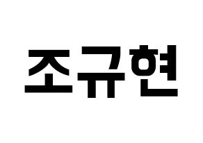 KPOP Super Junior-M(슈퍼주니어-M、スーパージュニア-M) 규현 (キュヒョン) k-pop アイドル名前 ファンサボード 型紙 通常