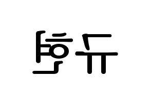 KPOP Super Junior-M(슈퍼주니어-M、スーパージュニア-M) 규현 (キュヒョン) プリント用応援ボード型紙、うちわ型紙　韓国語/ハングル文字型紙 左右反転
