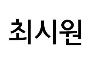 KPOP Super Junior-M(슈퍼주니어-M、スーパージュニア-M) 시원 (チェ・シウォン, シウォン) 無料サイン会用、イベント会用応援ボード型紙 通常