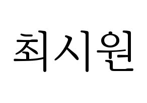 KPOP Super Junior-M(슈퍼주니어-M、スーパージュニア-M) 시원 (シウォン) 応援ボード・うちわ　韓国語/ハングル文字型紙 通常