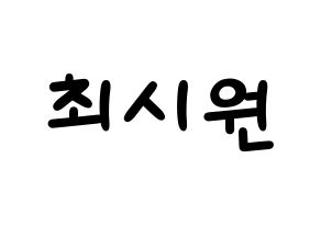 KPOP Super Junior-M(슈퍼주니어-M、スーパージュニア-M) 시원 (シウォン) 名前 応援ボード 作り方 通常