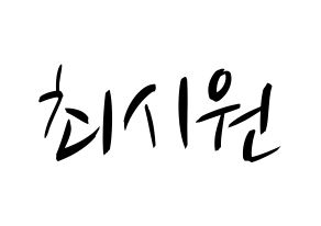 KPOP Super Junior-M(슈퍼주니어-M、スーパージュニア-M) 시원 (シウォン) k-pop 応援ボード メッセージ 型紙 通常