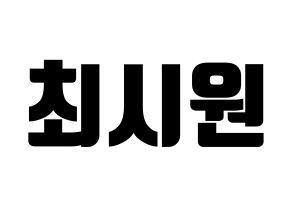 KPOP Super Junior-M(슈퍼주니어-M、スーパージュニア-M) 시원 (シウォン) コンサート用　応援ボード・うちわ　韓国語/ハングル文字型紙 通常