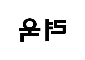 KPOP Super Junior-M(슈퍼주니어-M、スーパージュニア-M) 려욱 (キム・リョウク, リョウク) 応援ボード、うちわ無料型紙、応援グッズ 左右反転