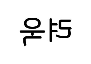 KPOP Super Junior-M(슈퍼주니어-M、スーパージュニア-M) 려욱 (キム・リョウク, リョウク) 無料サイン会用、イベント会用応援ボード型紙 左右反転