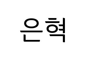 KPOP Super Junior-M(슈퍼주니어-M、スーパージュニア-M) 은혁 (ウニョク) コンサート用　応援ボード・うちわ　韓国語/ハングル文字型紙 通常