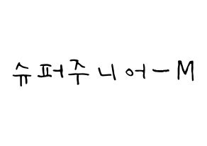 KPOP Super Junior-M(슈퍼주니어-M、スーパージュニア-M) 応援ボード ハングル 型紙  通常
